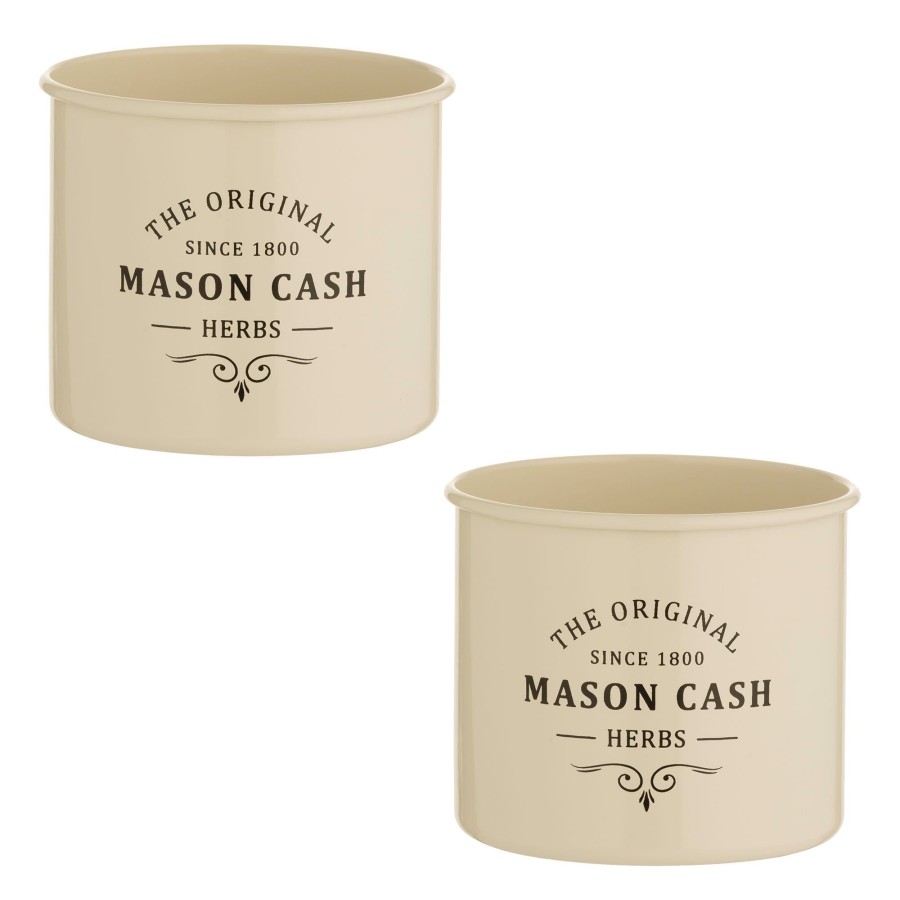 Food Preparation & Accessories Mason Cash | Heritage Set Of 2 Herb Planters