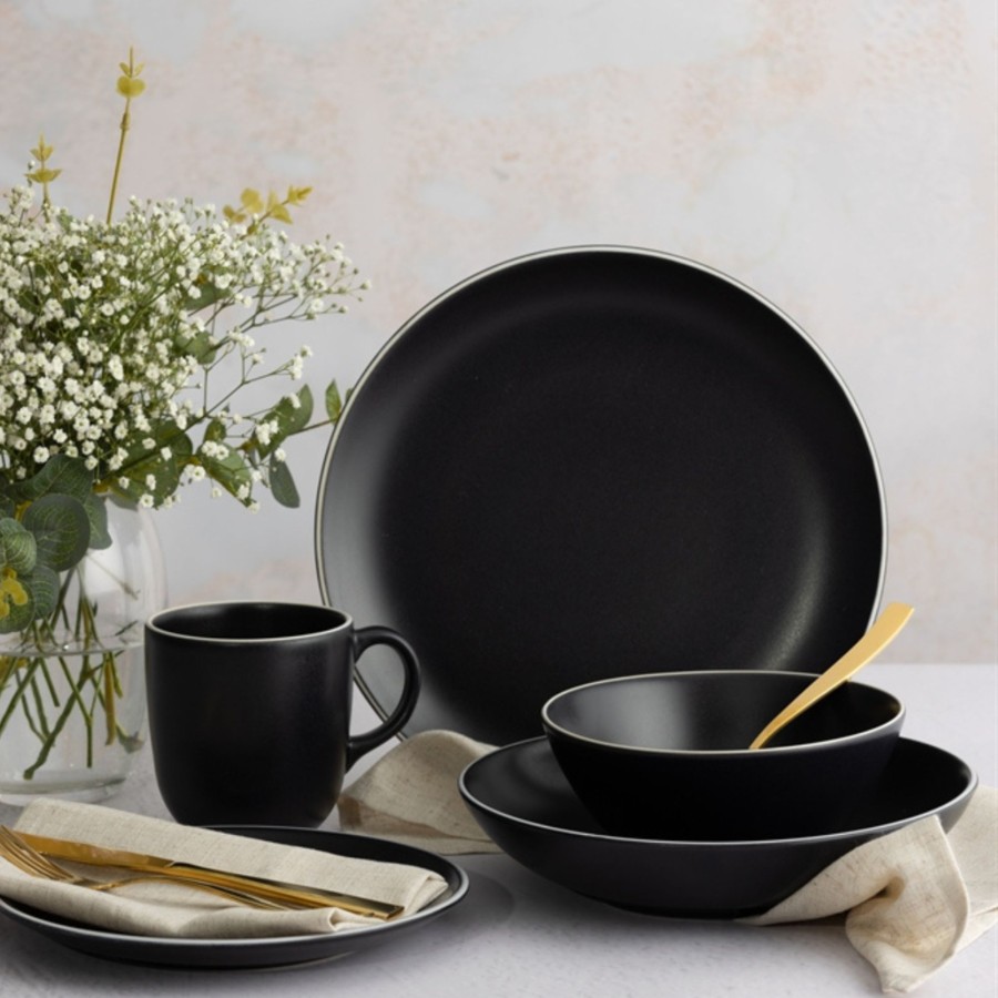 Dinnerware Mason Cash | Classic Collection Set Of 4 Black Pasta Bowls