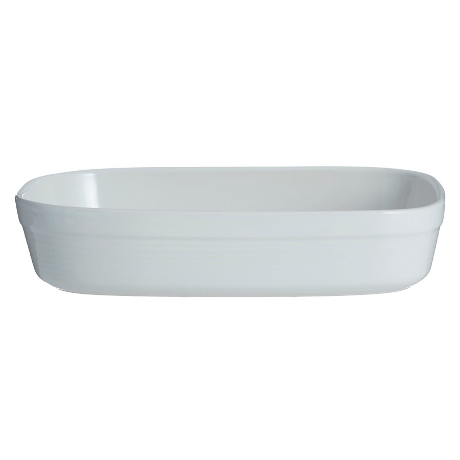 Oven & Bakeware Mason Cash | William Mason 28Cm White Rectangular Dish