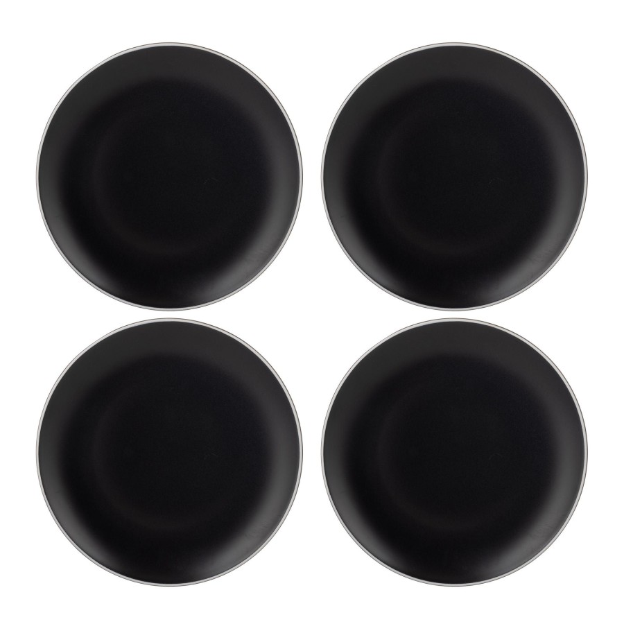 Dinnerware Mason Cash | Classic Collection Set 4 Black Dinner Plates