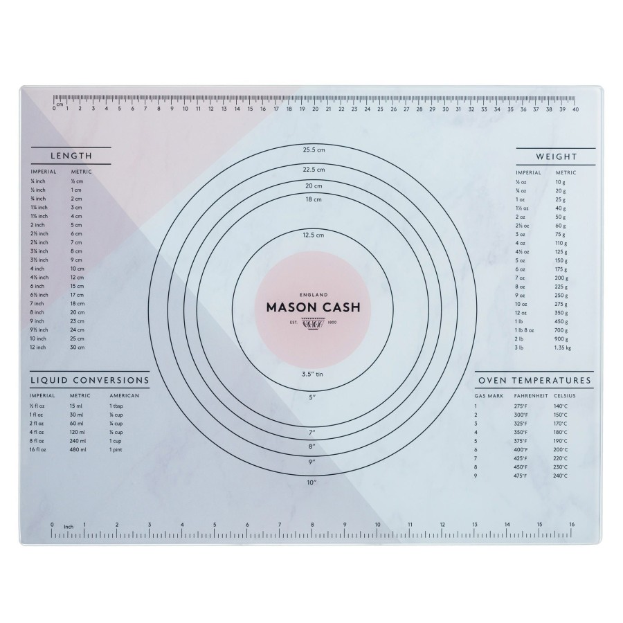 Food Preparation & Accessories Mason Cash | Innovative Kitchen Glass Pastry Board 45X35Cm