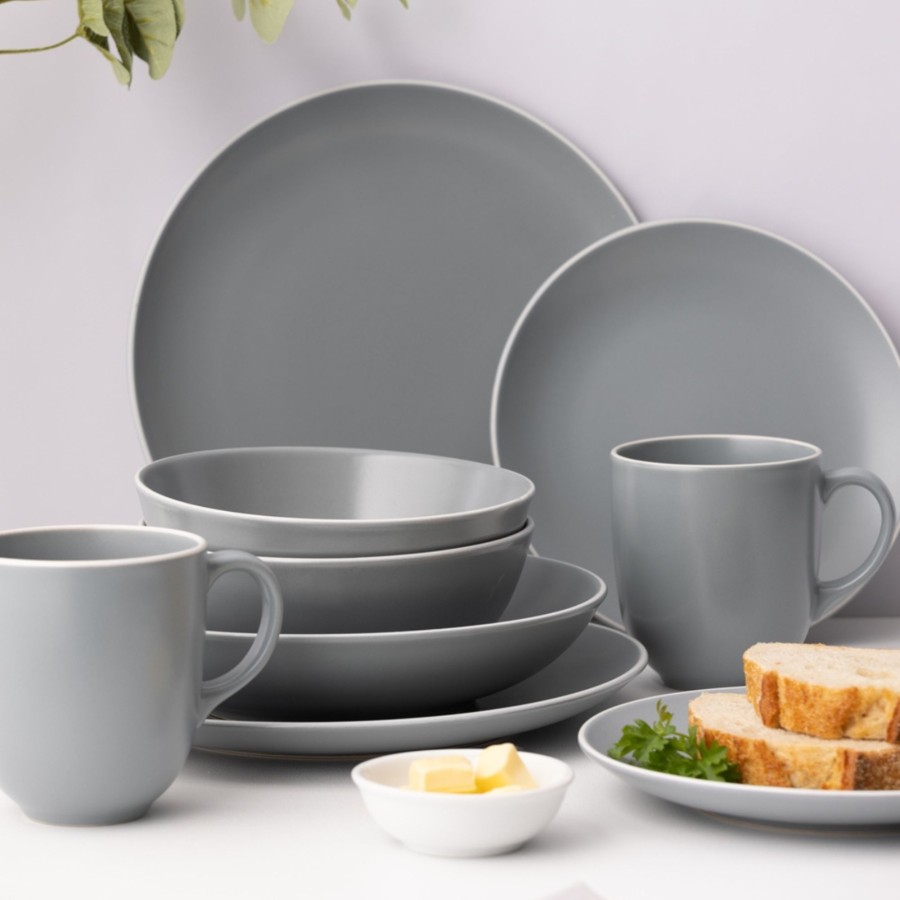 Dinnerware Mason Cash | Classic Collection Set Of 4 Grey Pasta Bowls