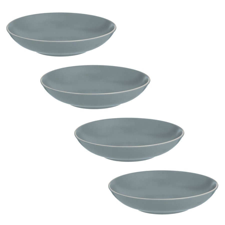 Dinnerware Mason Cash | Classic Collection Set Of 4 Grey Pasta Bowls