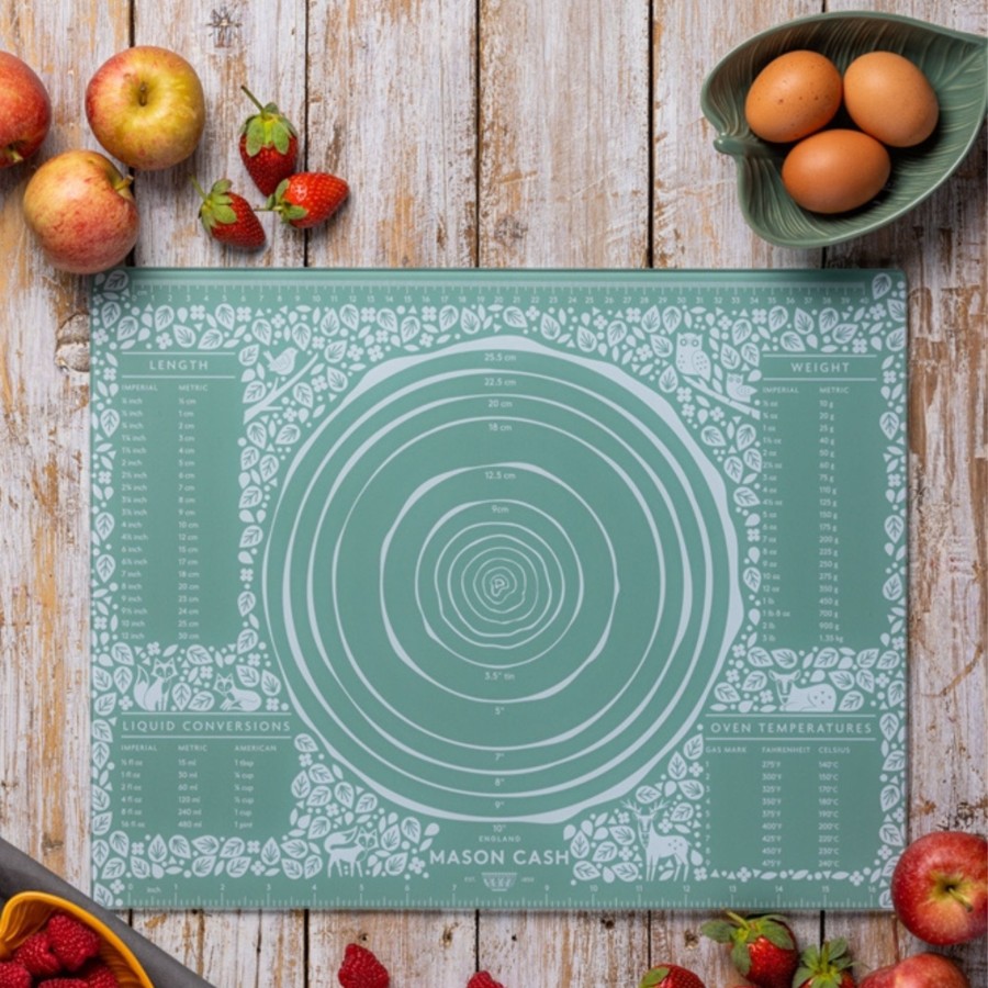 Food Preparation & Accessories Mason Cash | In The Forest Glass Pastry Board 45X35Cm