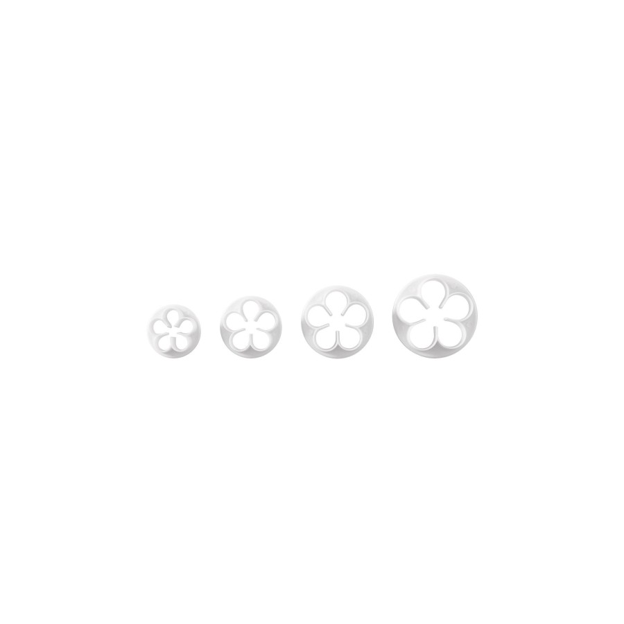 Cake Decorating Mason Cash | Set Of 4 Petal Flower Cutters