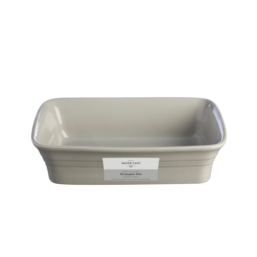 Oven & Bakeware Mason Cash | Classic Kitchen Grey Rectangular Baker 26Cm