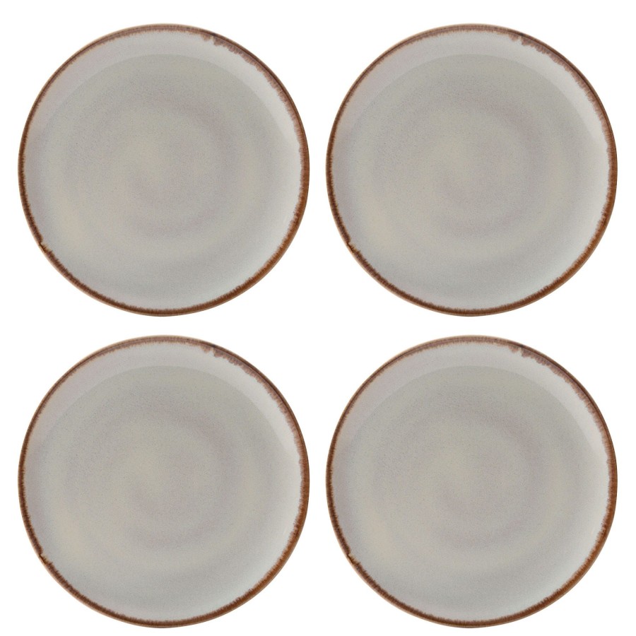 Dinnerware Mason Cash | Reactive Cream Set Of 4 Dinner Plates