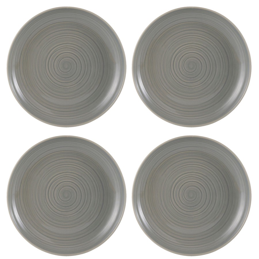 Dinnerware Mason Cash | William Mason Set Of 4 Grey Dinner Plates