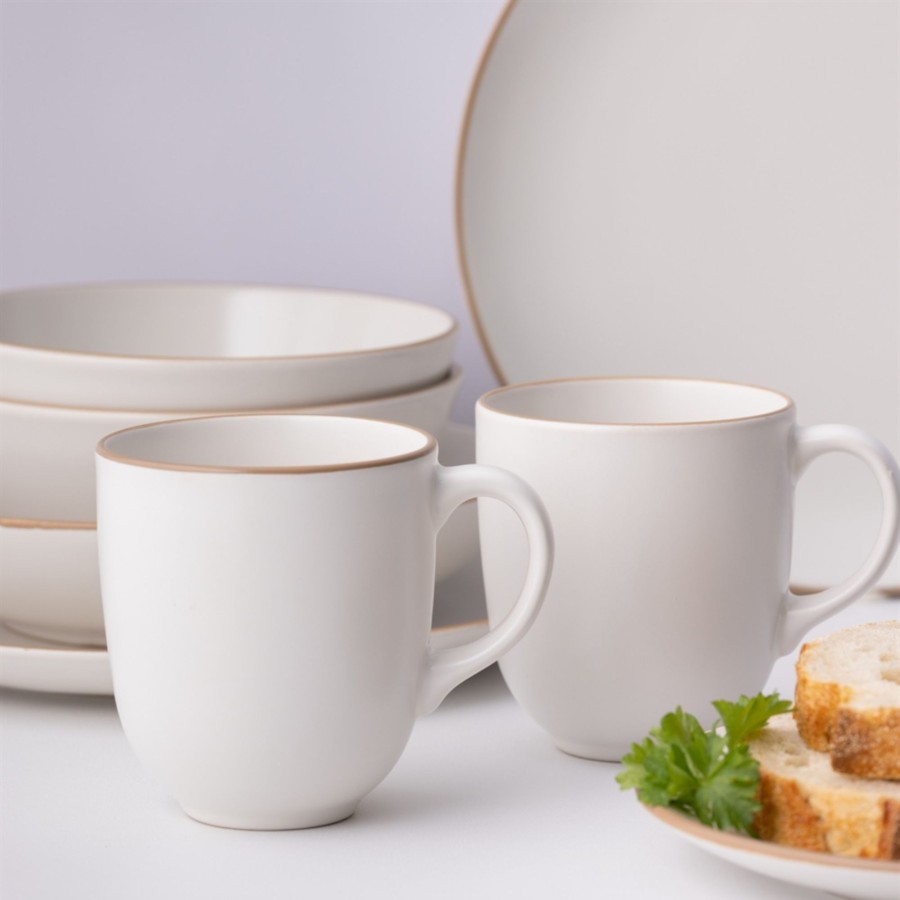 Dinnerware Mason Cash | Classic Collection Set Of 4 Cream Mugs 400Ml