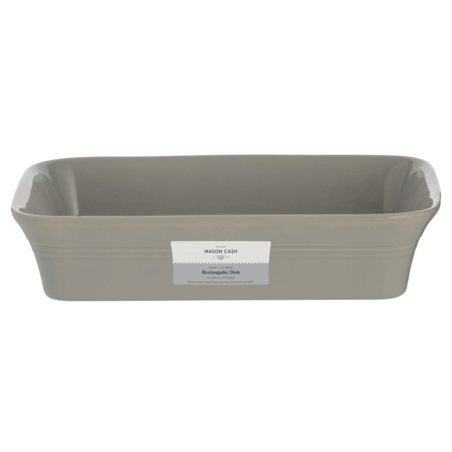 Oven & Bakeware Mason Cash | Classic Kitchen Grey Rectangular Baker 31Cm