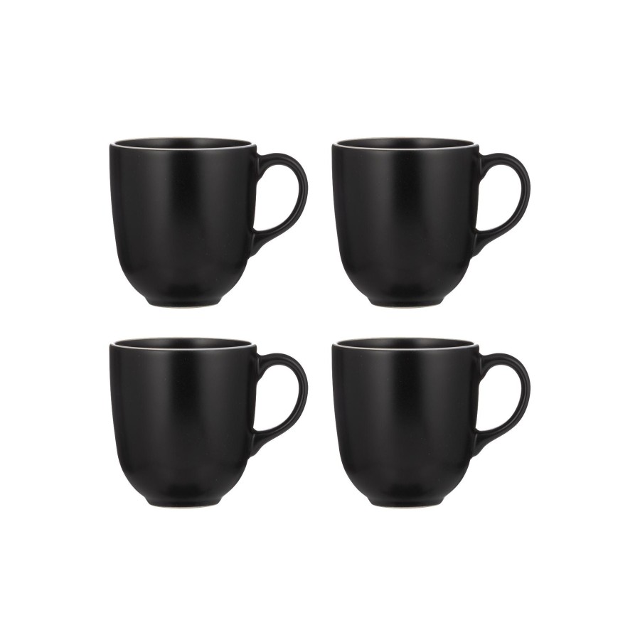 Dinnerware Mason Cash | Classic Collection Set Of 4 Black Mugs