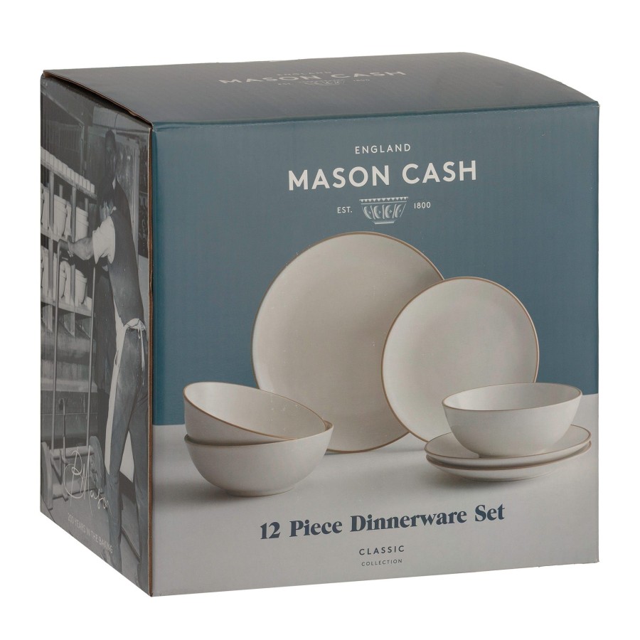 Dinnerware Mason Cash | Classic Collection Cream 12 Piece Dinner Set