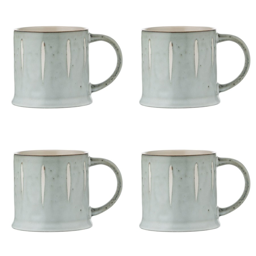 Dinnerware Mason Cash | Originals Reactive Set Of 4 Grey Mugs 400Ml