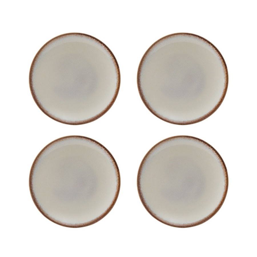 Dinnerware Mason Cash | Reactive Cream Set Of 4 Side Plates