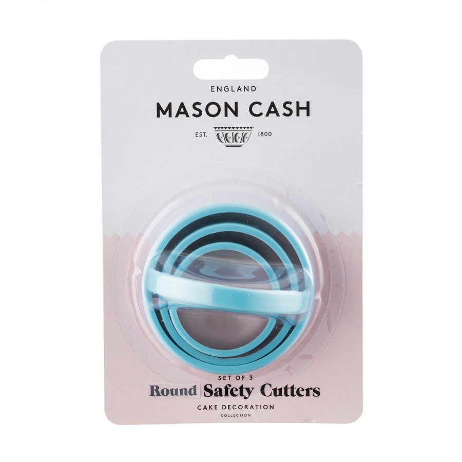 Cake Decorating Mason Cash | Set Of 3 Round Safety Cutters