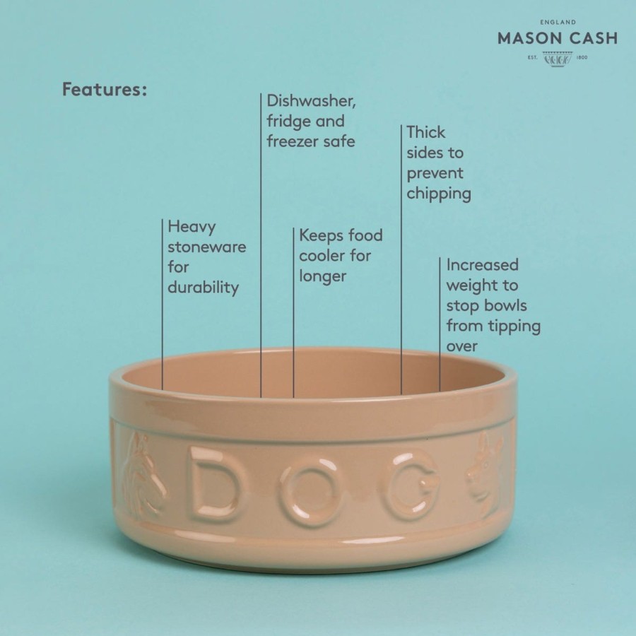 Petware Mason Cash | Cane Lettered Dog Bowl 25Cm