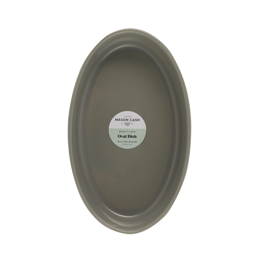 Oven & Bakeware Mason Cash | William Mason 28Cm Grey Oval Dish