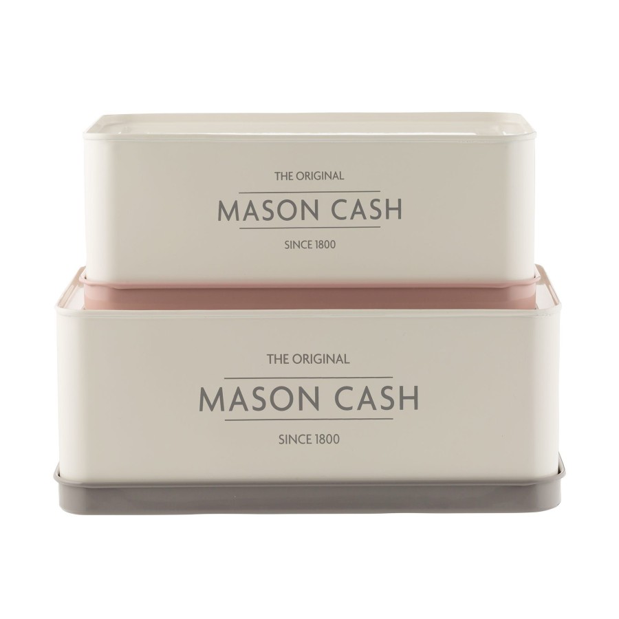 Food Preparation & Accessories Mason Cash | Innovative Kitchen Set Of 2 Rectangular Tins