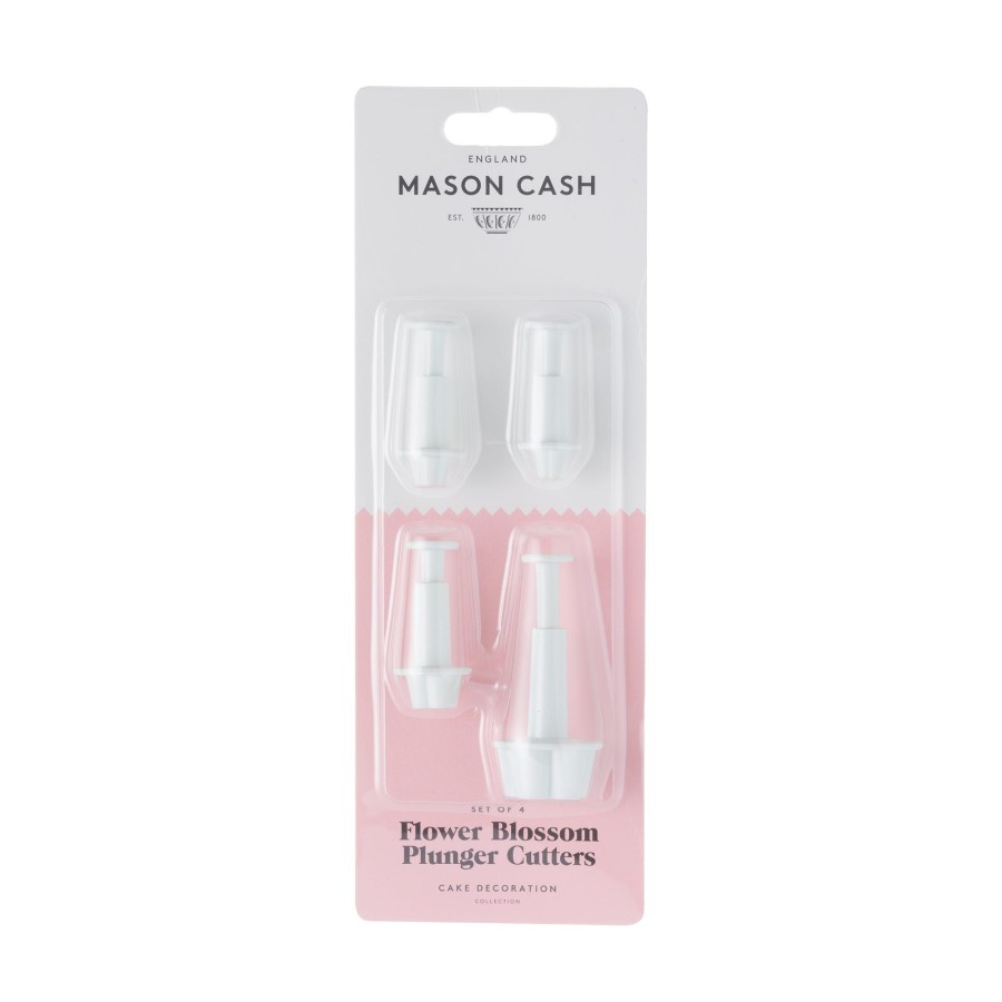 Cake Decorating Mason Cash | Set Of 4 Mini Blossom Flower Plungers