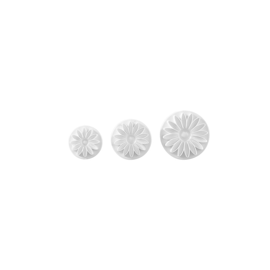 Cake Decorating Mason Cash | Set Of 3 Flower Plunger Cutters