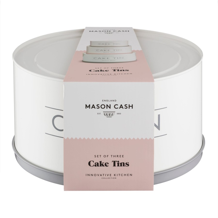 Food Preparation & Accessories Mason Cash | Innovative Kitchen Set Of 3 Cake Tins