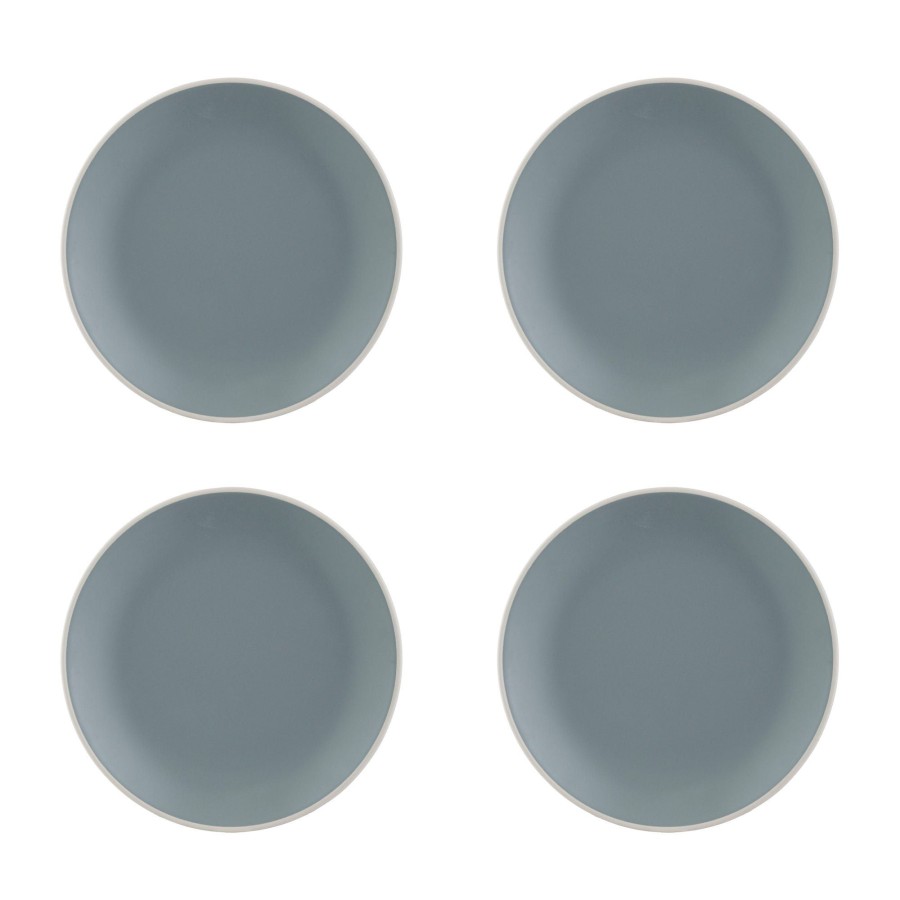 Dinnerware Mason Cash | Classic Collection Set Of 4 Grey Side Plates