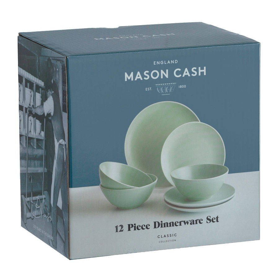 Dinnerware Mason Cash | Classic Collection Green 12 Piece Dinner Set